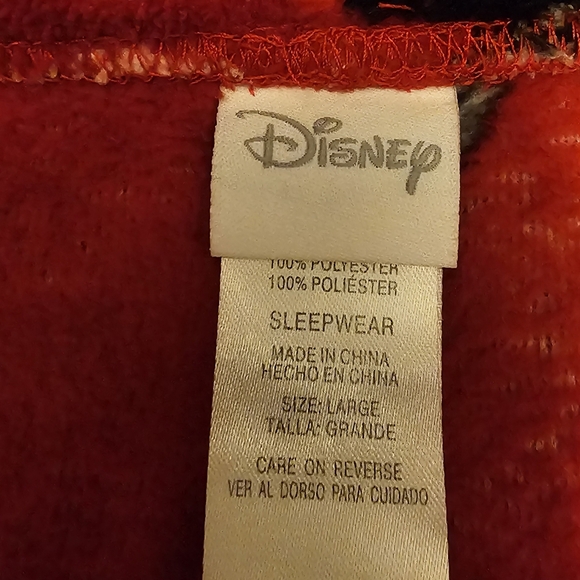 Disney Red Character Pajama Bottoms Size Large - Picture 2 of 4